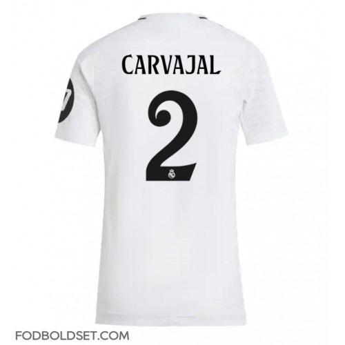 Real Madrid Daniel Carvajal #2 Hjemmebanetrøje Dame 2024-25 Kortærmet